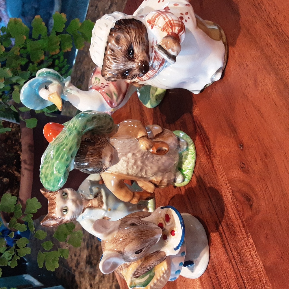 Beatrix Potter vintage figurines.